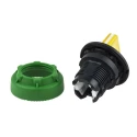 Schneider Electric Harmony XB5 Series 3 Position Illuminated Selector Switch Head, 30 mm Cutout, Yellow Handle ZB5FK1783