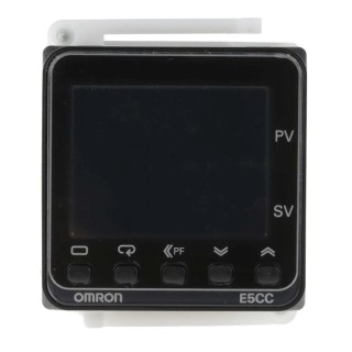 Omron Panel Mount PID Temperature Controller 2 Input 1 Output Linear 240V AC E5CC
