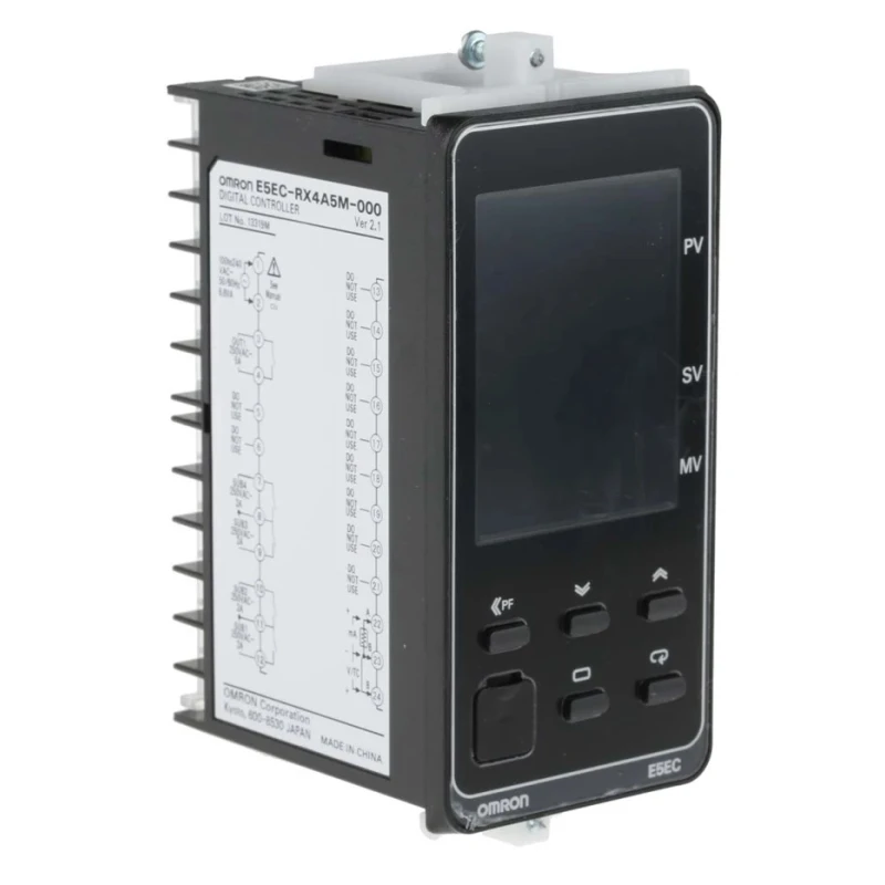 Omron Panel Mount PID Temperature Controller 2 Input, 1 Output Relay, 240V AC E5EC