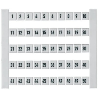 Weidmüller 11-20 Numbers Terminal Marker for Terminal Block 6mm Width PA 66 Material 0133360011