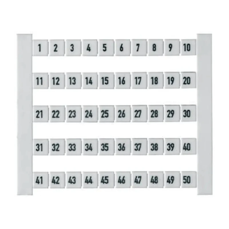 Weidmüller 11-20 Numbers Terminal Marker for Terminal Block 6mm Width PA 66 Material 0133360011