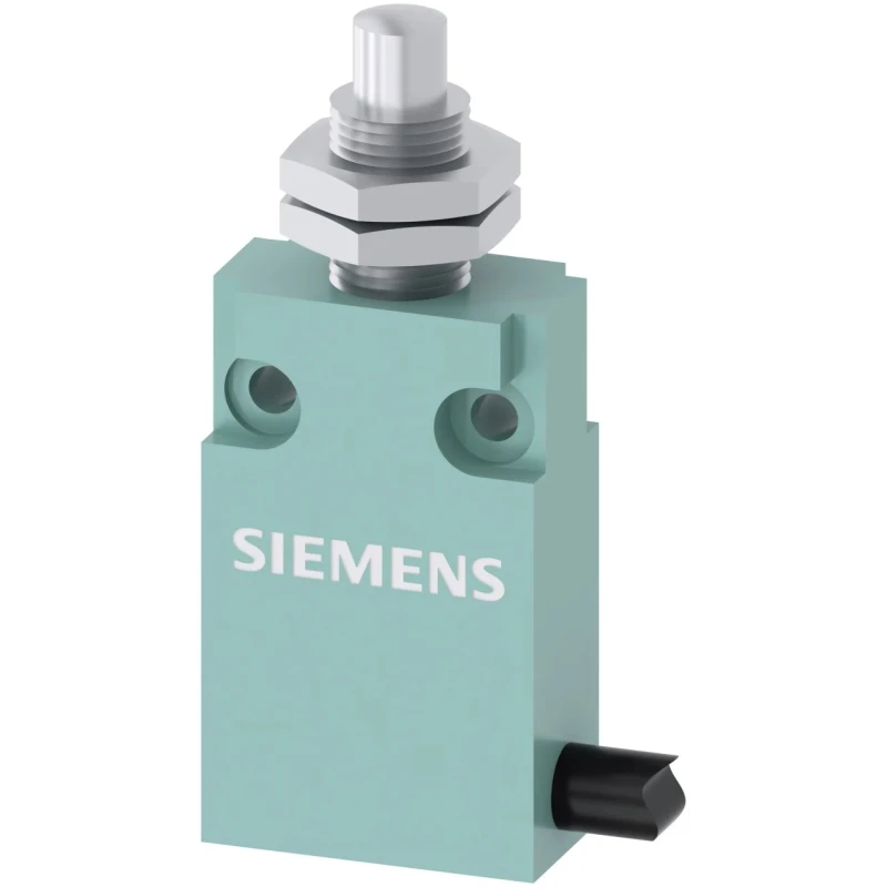 Siemens 3SE5 Series Round Plunger Limit Switch, 1 NO/1 NC Contact, IP66 IP67 Metal Housing, 400V AC, 6A 3SE5413-0CC21-1EA2