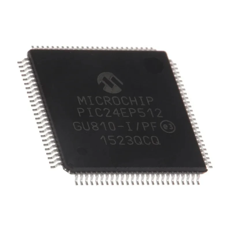 Microchip 16 bit PIC PIC24EP Microcontroller 70 MHz 536kB FLASH 100-Pin TQFP PIC24EP512GU810-I/PF