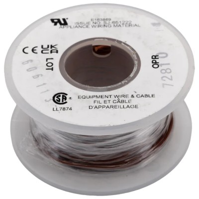 Alpha Wire Hook Up Wire PVC Series Brown 24 AWG 7x0.20 mm Core Strands 30 m, Polyvinyl Chloride 3250 BR005