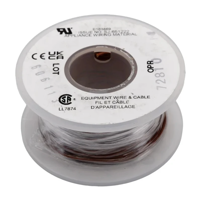 Alpha Wire Hook Up Wire PVC Series Brown 24 AWG 7x0.20 mm Core Strands 30 m, Polyvinyl Chloride 3250 BR005