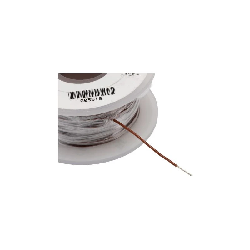 Alpha Wire Hook Up Wire PVC Series Brown 24 AWG 7x0.20 mm Core Strands 30 m, Polyvinyl Chloride 3250 BR005