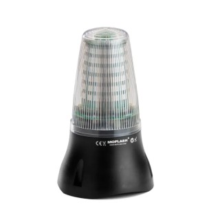 Moflash LEDA125 Series Amber, Clear, Blue, Red, Green Beacon-Buzzer Combination IP65 280V 90 dB Wall Surface LEDA125