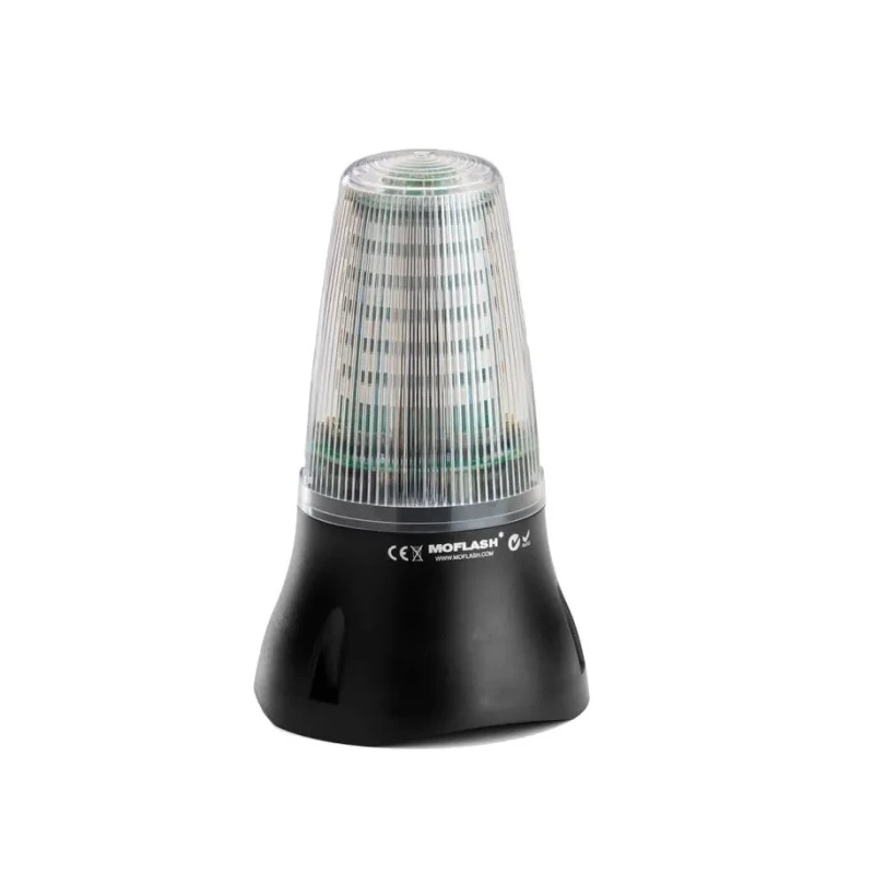 Moflash LEDA125 Series Amber, Clear, Blue, Red, Green Beacon-Buzzer Combination IP65 280V 90 dB Wall Surface LEDA125
