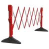 JSP White Polyvinyl Chloride Folding Safety Barrier 1m Height 3.1m Width 6mm Diameter KAZ110-005-400