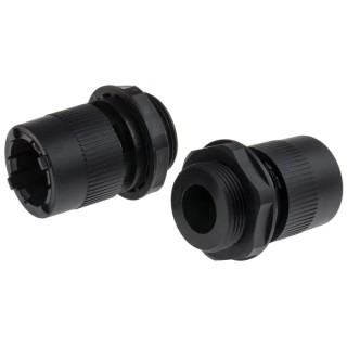 RS PRO Conduit Fitting, 20 mm Nominal Size, PG21 Thread, Polyamide 66 Material, Black, Model 755-9051