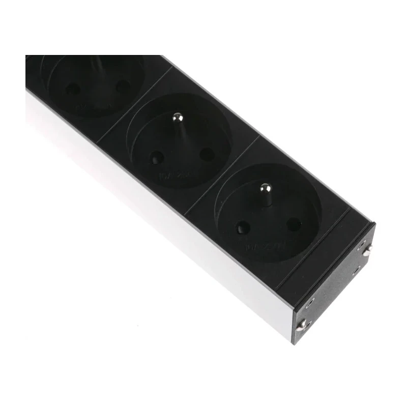 PGEP 16A 6 Gang Power Distribution Unit Power Strip with 2.5m Cable Type E RCD Protected Surge Protection 755-3970