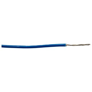 Alpha Wire Hookup Wire PVC Series Blue 22 AWG, 7x0.25 mm Strands, 30 m Length, 300V, Tinned Copper, Flame 3251 BL005
