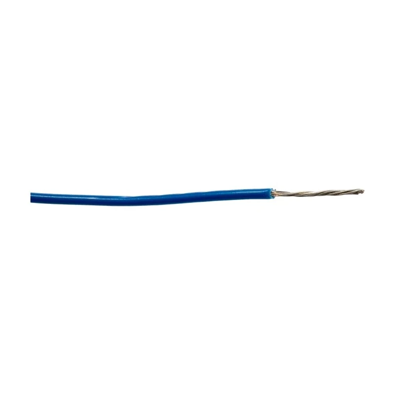 Alpha Wire Hookup Wire PVC Series Blue 22 AWG, 7x0.25 mm Strands, 30 m Length, 300V, Tinned Copper, Flame 3251 BL005