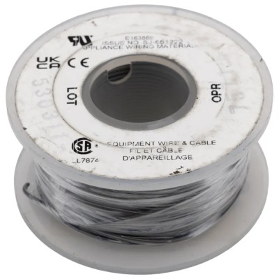 Alpha Wire Hook Up Wire PVC Series Grey 22 AWG, 7x0.25 mm Strands, 30 m, Polyvinyl Chloride Insulation 3251 SL005