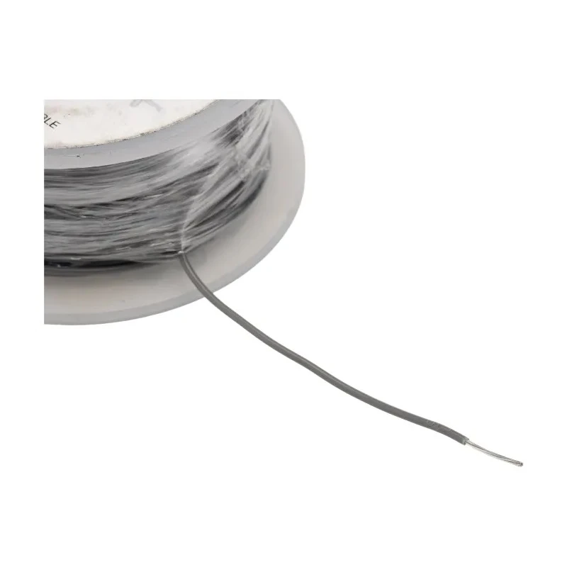Alpha Wire Hook Up Wire PVC Series Grey 22 AWG, 7x0.25 mm Strands, 30 m, Polyvinyl Chloride Insulation 3251 SL005