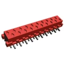 TE Connectivity Micro-MaTch Series Straight Surface PCB Socket 20-Contact 2 Row 1.27mm Pitch Solder 2-188275-0