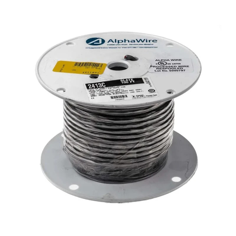 Alpha Wire Alpha Essentials Communication & Control Control Cable 3 Cores 0.56mm² 20 AWG Screened Armoured 300V 2413C SL005