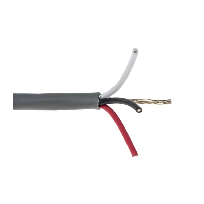 Alpha Wire Alpha Essentials Communication & Control Control Cable 3 Cores 0.56mm² 20 AWG Screened Armoured 300V 2413C SL005