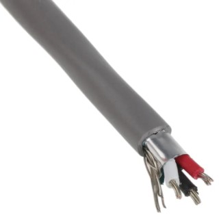 Alpha Wire Alpha Essentials Communication & Control Control Cable, 3 Cores, 0.35mm² 22 AWG, Screened, Armoured 2403C SL033