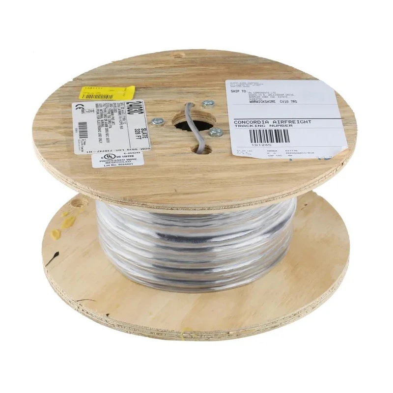 Alpha Wire Alpha Essentials Communication & Control Control Cable, 3 Cores, 0.35mm² 22 AWG, Screened, Armoured 2403C SL033