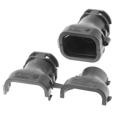 TE Connectivity HDSCS Automotive Connector Backshell Cap Black 21.6mm x 33.5mm 1670364-1