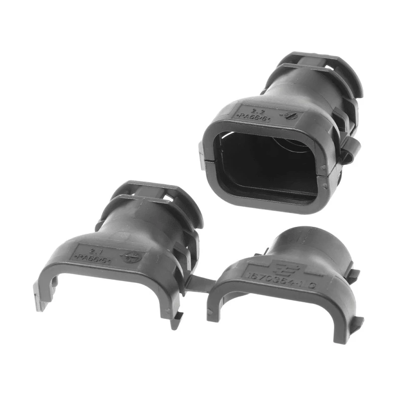 TE Connectivity HDSCS Automotive Connector Backshell Cap Black 21.6mm x 33.5mm 1670364-1