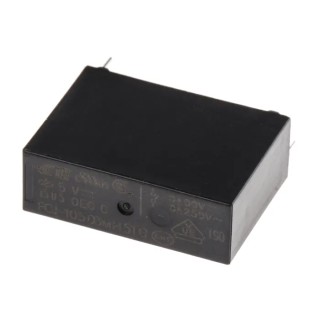 TE Connectivity Miniature PCB Power Relay, 5V DC Coil, 3A Switching Current, SPST, Through Hole, Silver PCJ-105D3MH,301
