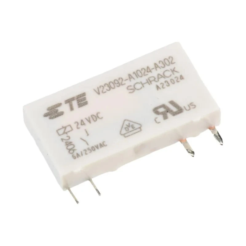 TE Connectivity PCB Power Relay 24V DC Coil 6A Switching Current SPST V23092-A1024-A302 2-1393236-5