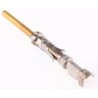 TE Connectivity Type III Series Male Crimp Terminal, 18 AWG Min Crimp, 16 AWG Max, Brass Contact with Gold 1-66099-4