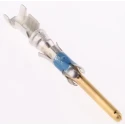 TE Connectivity Type III Series Male Crimp Terminal, 18 AWG Min Crimp, 16 AWG Max, Brass Contact with Gold 1-66099-4