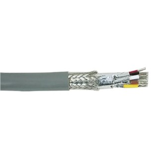Alpha Wire Alpha Essentials Shielded Screened PVC Cat5 Ethernet Cable Grey 100 m 300V 7 Strands 36AWG 