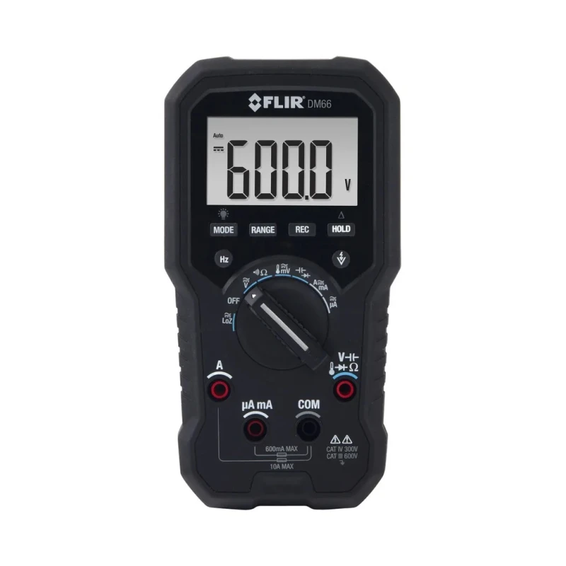 FLIR Handheld Digital Multimeter 600V True RMS 50kHz Frequency DM66