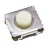 Panasonic White Tactile Switch Push Plate 3.1 mm SPST 20mA 15 V dc Surface EVQQ2P03W