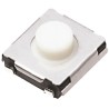 Panasonic White Tactile Switch Push Plate, 2 mm Actuator Length, SPST 20mA 15 V dc Surface Mount EVQQ2F01W