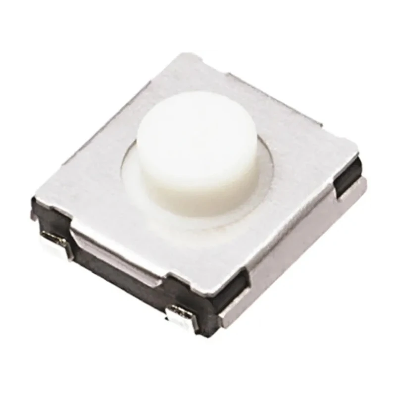 Panasonic White Tactile Switch Push Plate 2.5mm SPST 20mA 15V DC Surface Mount EVQQ2S02W
