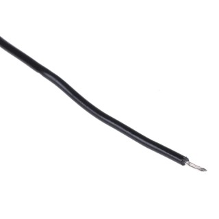 Alpha Wire Hookup Wire PVC Series Black Harsh Environment Wire 7 x 0.25 mm, Polyvinyl Chloride, 30 m, 105°C 3051 BK005