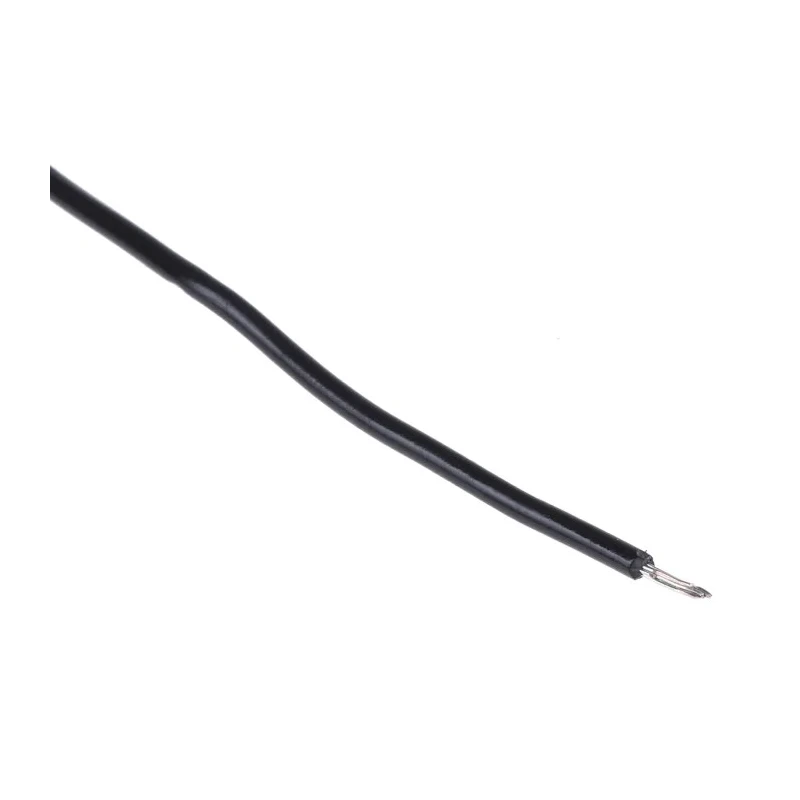Alpha Wire Hookup Wire PVC Series Black Harsh Environment Wire 7 x 0.25 mm, Polyvinyl Chloride, 30 m, 105°C 3051 BK005