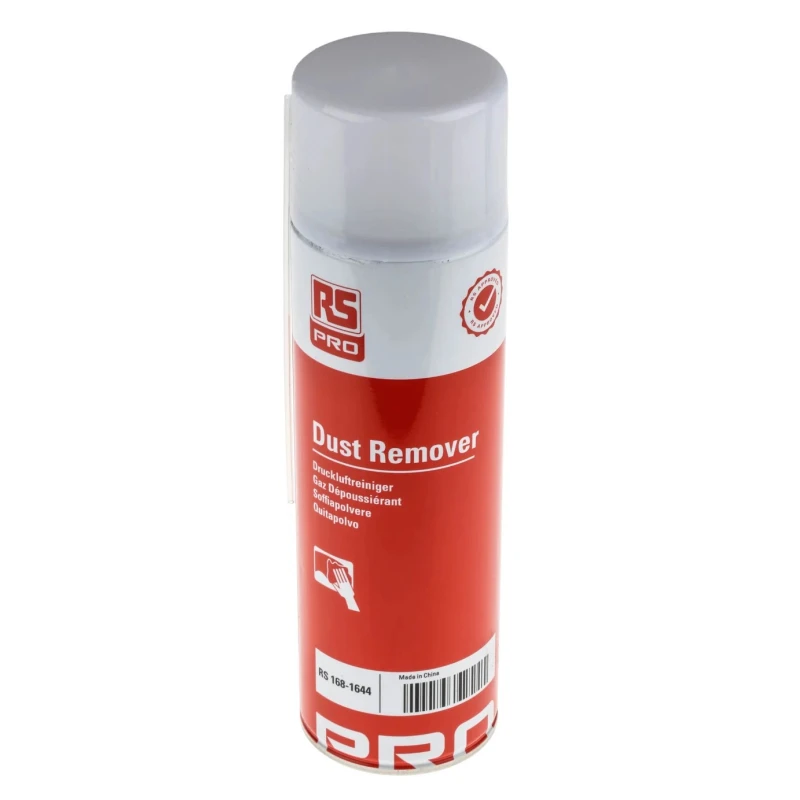 RS PRO RS Dust Remover Air Duster, 400 ml 168-1644, Aerosol Compressed Gas, Non-Flammable, United Kingdom