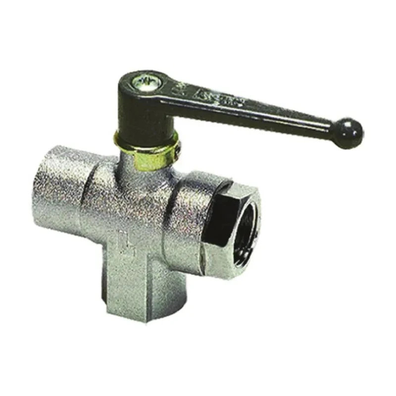 Legris Sand Blasted Nickel Plated Brass Female Right Angle Port Ball Valve BSPP 0482 06 13