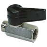 Legris Nickel Plated Brass Threaded Ball Valve BSPP Female/Male Outlet Port 1/4 in Maximum Pressure 12 bar Model 0491 04 13