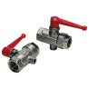 Legris Sand Blasted Nickel Plated BSPP Female Inlet and Outlet 1/4 in Ball Valve 0489 07 13