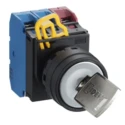 Idec IP65 Key Switch DPDT 10A, 3-Position Maintained Common Key 
