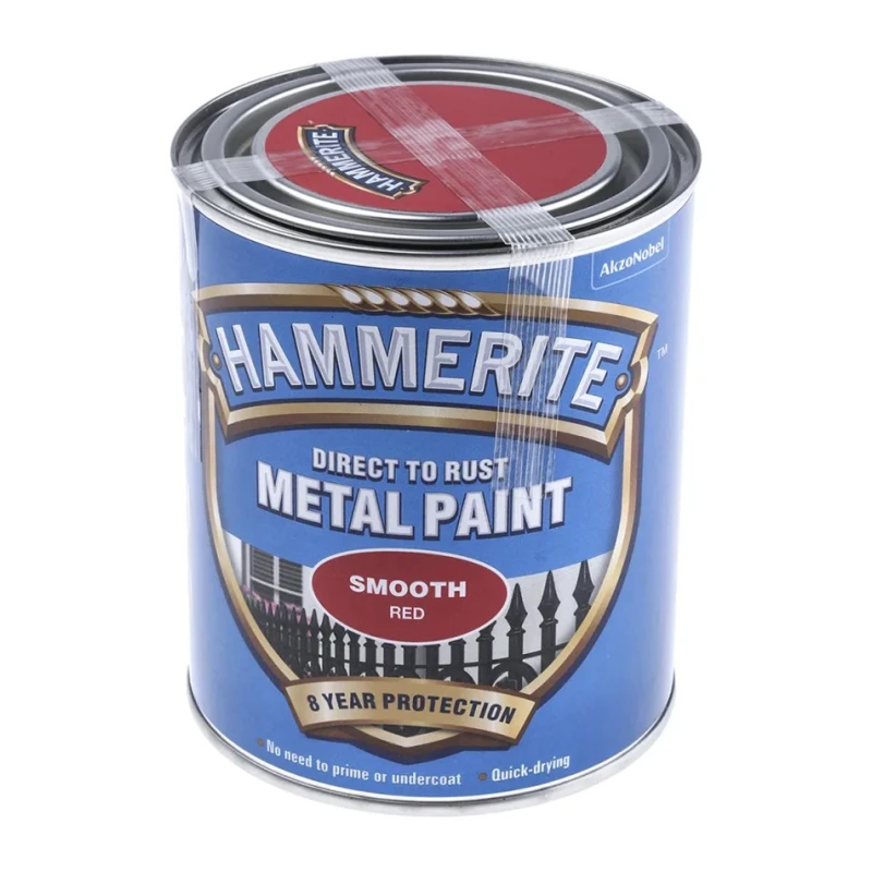Hammerite Direct to Rust Paint Smooth Finish Red Metal Protection 750 ml 5092824