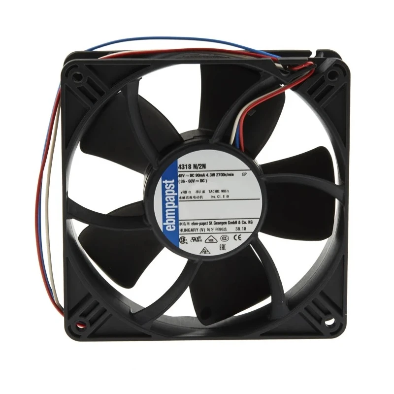 ebm-papst 4300 N - S-Panther Series Square DC Axial Fan 48V dc 4W 2700rpm IP68 Hungary 