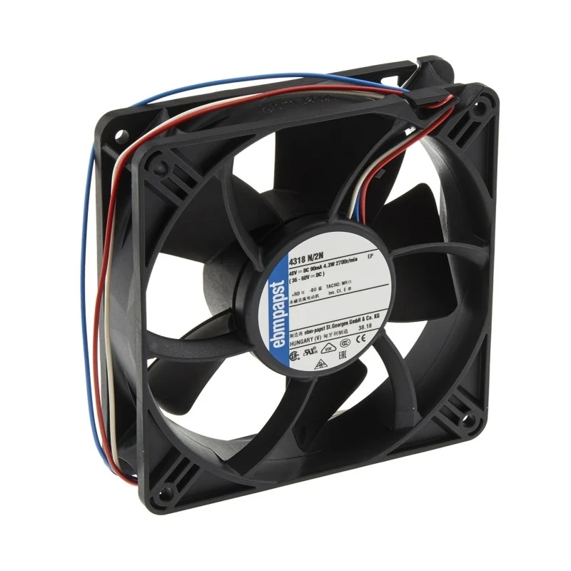 ebm-papst 4300 N - S-Panther Series Square DC Axial Fan 48V dc 4W 2700rpm IP68 Hungary 
