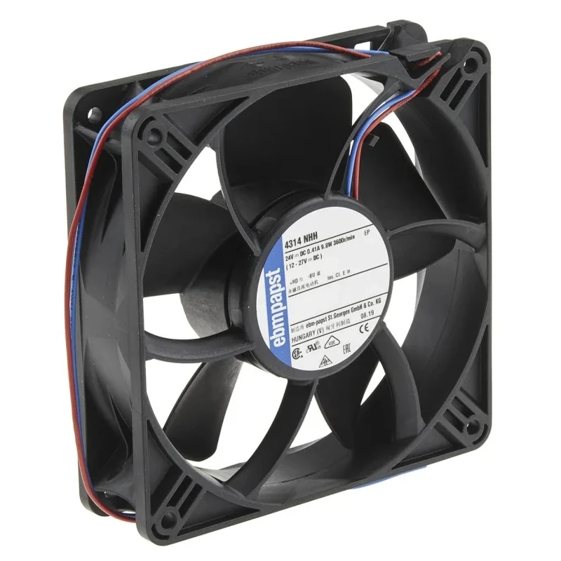ebm-papst 4300 N - S-Panther Series High-Performance Square DC Axial Fan 24V DC, 9.8W, 0.12A Max, 150 m³/h, , 119 mm x IP20