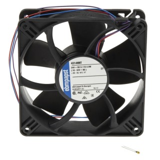ebm-papst 4300 N - S-Panther Series DC Axial Fan 24 V DC 4 W 190 m³/h 119 mm x 119 mm x 32 mm 4314NNT