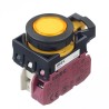 Idec CW Series Illuminated Momentary Push Button Switch Panel Mount 22 mm Cutout SPST Yellow LED IP65 CW1L-M1E01QM4Y
