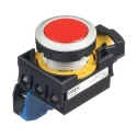Idec CW Series Illuminated Maintained Push Button Switch, Panel Mount, 22 mm Cutout, SPST, Red LED, IP65 CW4B-A1E10R