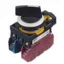 Idec Lever Selector Switch SPDT 22 mm Cutout Diameter 2 Positions CW4S-2LE11